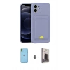 MARSİLYAN™- iPhone 11 Kılıf Vadi Çizgi Prime - Siyah Bilvis Hayalet Cam Ekran Koruyucu + Neon Fosforlu Kamera Lens - YL