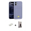 MARSİLYAN™- iPhone 11 Kılıf Vadi Çizgi Prime - Siyah Bilvis Hayalet Cam Ekran Koruyucu + Renkli Kamera Lens Koruma Cam - TU