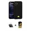 MARSİLYAN™- iPhone 11 Kılıf Vadi Çizgi Prime - Siyah Buffer Cam Ekran Koruyucu + Kamera Lens Koruma Cam - SF