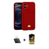 MARSİLYAN™- iPhone 11 Kılıf Vadi Çizgi Prime - Siyah Buffer Cam Ekran Koruyucu + Kamera Lens Koruma Cam - SF