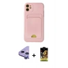 MARSİLYAN™- iPhone 11 Kılıf Vadi Çizgi Prime - Siyah Buffer Cam Ekran Koruyucu + Raze Metal Kamera Lens - MR