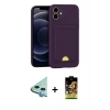 MARSİLYAN™- iPhone 11 Kılıf Vadi Çizgi Prime - Siyah Buffer Cam Ekran Koruyucu + Raze Metal Kamera Lens - MI