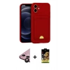 MARSİLYAN™- iPhone 11 Kılıf Vadi Çizgi Prime - Siyah Buffer Cam Ekran Koruyucu + Raze Metal Kamera Lens - SH