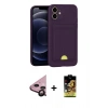 MARSİLYAN™- iPhone 11 Kılıf Vadi Çizgi Prime - Siyah Buffer Cam Ekran Koruyucu + Siyah Raze Metal Kamera Lens