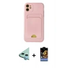MARSİLYAN™- iPhone 11 Kılıf Vadi Çizgi Prime - Siyah Buffer Hayalet Cam Ekran Koruyucu + Raze Metal Kamera Lens - MI