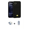 MARSİLYAN™- iPhone 11 Kılıf Vadi Çizgi Prime - Siyah Joko Magic 5D Cam + Pers Alüminyum Kamera Lens - GI