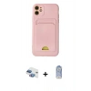 MARSİLYAN™- iPhone 11 Kılıf Vadi Çizgi Prime - Siyah Joko Magic 5D Cam + Pers Alüminyum Kamera Lens - GI