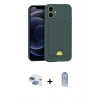 MARSİLYAN™- iPhone 11 Kılıf Vadi Çizgi Prime - Siyah Joko Magic 5D Cam + Pers Alüminyum Kamera Lens - GI