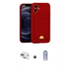 MARSİLYAN™- iPhone 11 Kılıf Vadi Çizgi Prime - Siyah Joko Magic 5D Cam + Pers Alüminyum Kamera Lens - GD