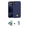MARSİLYAN™- iPhone 11 Kılıf Vadi Çizgi Prime - Siyah Joko Magic 5D Cam + Raze Metal Kamera Lens - KI
