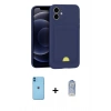 MARSİLYAN™- iPhone 11 Kılıf Vadi Çizgi Prime - Siyah Joko Magic 5D Cam + Neon Fosforlu Kamera Lens - MI
