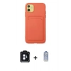 MARSİLYAN™- iPhone 11 Kılıf Vadi Çizgi Prime - Siyah Joko Magic 5D Cam + PVD Metal Kamera Lens - MI