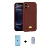 MARSİLYAN™- iPhone 11 Kılıf Vadi Çizgi Prime - Siyah Joko Magic 5D Cam + Neon Fosforlu Kamera Lens - YL