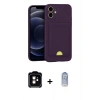 MARSİLYAN™- iPhone 11 Kılıf Vadi Çizgi Prime - Siyah Joko Magic 5D Cam + PVD Metal Kamera Lens - TU