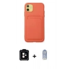 MARSİLYAN™- iPhone 11 Kılıf Vadi Çizgi Prime - Siyah Joko Magic 5D Cam + PVD Metal Kamera Lens - TU