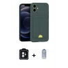 MARSİLYAN™- iPhone 11 Kılıf Vadi Çizgi Prime - Siyah Joko Magic 5D Cam + PVD Metal Kamera Lens - YL