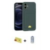 MARSİLYAN™- iPhone 11 Kılıf Vadi Çizgi Prime - Siyah Joko Magic 5D Cam + Rainbow Kamera Lens Koruma Cam - KI