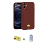 MARSİLYAN™- iPhone 11 Kılıf Vadi Çizgi Prime - Siyah Joko Magic 5D Cam + Rainbow Kamera Lens Koruma Cam - KI