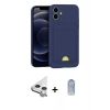 MARSİLYAN™- iPhone 11 Kılıf Vadi Çizgi Prime - Siyah Joko Magic 5D Cam + Raze Metal Kamera Lens - GS