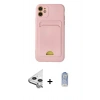 MARSİLYAN™- iPhone 11 Kılıf Vadi Çizgi Prime - Siyah Joko Magic 5D Cam + Raze Metal Kamera Lens - GS