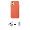 MARSİLYAN™- iPhone 11 Kılıf Vadi Çizgi Prime - Siyah Joko Magic 5D Cam + Raze Metal Kamera Lens - GS