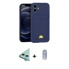 MARSİLYAN™- iPhone 11 Kılıf Vadi Çizgi Prime - Siyah Joko Magic 5D Cam + Raze Metal Kamera Lens - MI