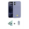 MARSİLYAN™- iPhone 11 Kılıf Vadi Çizgi Prime - Siyah Joko Magic 5D Cam + Raze Metal Kamera Lens - MI
