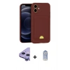 MARSİLYAN™- iPhone 11 Kılıf Vadi Çizgi Prime - Siyah Joko Magic 5D Cam + Raze Metal Kamera Lens - MR