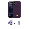MARSİLYAN™- iPhone 11 Kılıf Vadi Çizgi Prime - Siyah Joko Magic 5D Cam + Raze Metal Kamera Lens - MR