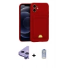 MARSİLYAN™- iPhone 11 Kılıf Vadi Çizgi Prime - Siyah Joko Magic 5D Cam + Raze Metal Kamera Lens - MR