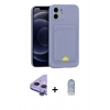 MARSİLYAN™- iPhone 11 Kılıf Vadi Çizgi Prime - Siyah Joko Magic 5D Cam + Raze Metal Kamera Lens - MR