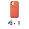 MARSİLYAN™- iPhone 11 Kılıf Vadi Çizgi Prime - Siyah Joko Magic 5D Cam + Raze Metal Kamera Lens - MR