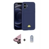 MARSİLYAN™- iPhone 11 Kılıf Vadi Çizgi Prime - Siyah Joko Magic 5D Cam + Raze Metal Kamera Lens - SH