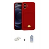 MARSİLYAN™- iPhone 11 Kılıf Vadi Çizgi Prime - Siyah Joko Magic 5D Cam + Renkli Kamera Lens Koruma Cam - SI