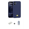 MARSİLYAN™- iPhone 11 Kılıf Vadi Çizgi Prime - Siyah Joko Magic 5D Cam + Renkli Kamera Lens Koruma Cam - YL
