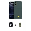 MARSİLYAN™- iPhone 11 Kılıf Vadi Çizgi Prime - Siyah Joko Magic 5D Hayalet Cam + PVD Metal Kamera Lens - MI