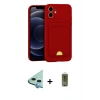 MARSİLYAN™- iPhone 11 Kılıf Vadi Çizgi Prime - Siyah Joko Magic 5D Hayalet Cam + Raze Metal Kamera Lens - MI