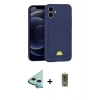 MARSİLYAN™- iPhone 11 Kılıf Vadi Çizgi Prime - Siyah Joko Magic 5D Hayalet Cam + Raze Metal Kamera Lens - MI
