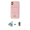 MARSİLYAN™- iPhone 11 Kılıf Vadi Çizgi Prime - Siyah Joko Magic 5D Hayalet Cam + Raze Metal Kamera Lens - MI