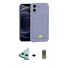 MARSİLYAN™- iPhone 11 Kılıf Vadi Çizgi Prime - Siyah Joko Magic 5D Hayalet Cam + Raze Metal Kamera Lens - MI