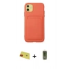 MARSİLYAN™- iPhone 11 Kılıf Vadi Çizgi Prime - Siyah Joko Magic 5D Hayalet Cam + Rainbow Kamera Lens Koruma Cam - KI