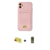 MARSİLYAN™- iPhone 11 Kılıf Vadi Çizgi Prime - Siyah Joko Magic 5D Hayalet Cam + Rainbow Kamera Lens Koruma Cam - KI