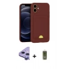 MARSİLYAN™- iPhone 11 Kılıf Vadi Çizgi Prime - Siyah Joko Magic 5D Hayalet Cam + Raze Metal Kamera Lens - MR
