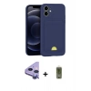 MARSİLYAN™- iPhone 11 Kılıf Vadi Çizgi Prime - Siyah Joko Magic 5D Hayalet Cam + Raze Metal Kamera Lens - MR