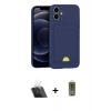 MARSİLYAN™- iPhone 11 Kılıf Vadi Çizgi Prime - Siyah Joko Magic 5D Hayalet Cam + Kamera Lens Koruma Cam - SF