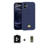 MARSİLYAN™- iPhone 11 Kılıf Vadi Çizgi Prime - Siyah Joko Magic 5D Hayalet Cam + PVD Metal Kamera Lens - TU
