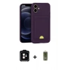 MARSİLYAN™- iPhone 11 Kılıf Vadi Çizgi Prime - Siyah Joko Magic 5D Hayalet Cam + PVD Metal Kamera Lens - TU