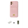 MARSİLYAN™- iPhone 11 Kılıf Vadi Çizgi Prime - Siyah Joko Magic 5D Hayalet Cam + Renkli Kamera Lens Koruma Cam - YL