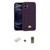 MARSİLYAN™- iPhone 11 Kılıf Vadi Çizgi Prime - Siyah Joko Magic 5D Hayalet Cam + Renkli Kamera Lens Koruma Cam - YL