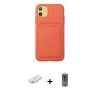 MARSİLYAN™- iPhone 11 Kılıf Vadi Çizgi Prime - Siyah Joko Magic 5D Hayalet Cam + Renkli Kamera Lens Koruma Cam - YL